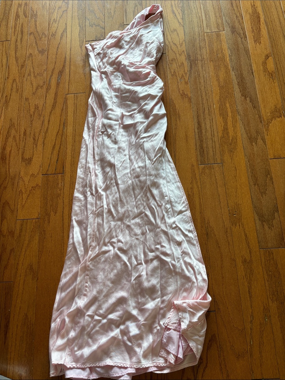 Hello Molly Pale Pink Satin Slip dress
